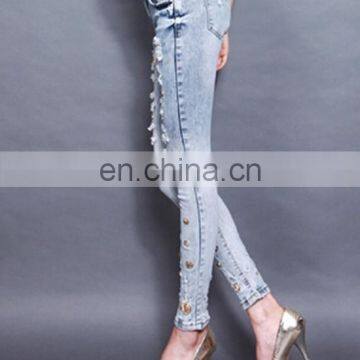 Wholesale Cheap Women Stylish Denim Pants From Chinese Factory photo-2