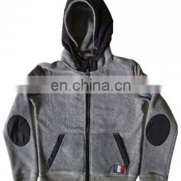 China Supplier Bulk Wholesale Clothing Casual Mens Knitted Hooded Zipper Outwear