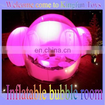 Camping inflatable bubble tent/transparent dome tent