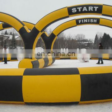 2014 Inflatable race track,inflatable go kart track,kart racing track