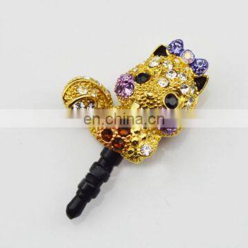 Funny fox decorated wholesale cell phone anti dust plug MCD-0070