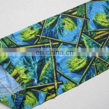 Beautiful Bamboo graduated color Printed Microfiber Neck Seamless Gaitor