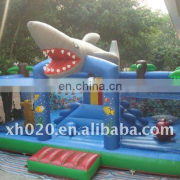 Endless fun and populare outdoor or indoor commercial grade vinyl tarpaulin giant inflatable amusement park FU025