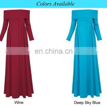 Kate Kasin Sexy Womens Maternity Long Sleeve Off Shoulder Long Maxi Dress Wine Red Maternity Dress KK000677-1 photo-6