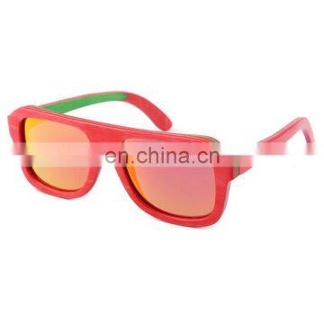 Manufacturer premium wooden sunglasses metal square