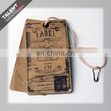 custom new china design clothes brand printed paper hang tag