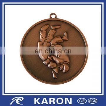 custom 3d engraved copper medal for sport