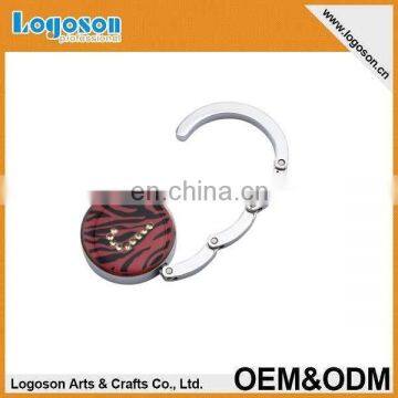 2015 Latest Foldable Custom Design Tourist Souvenirs Metal Handbag Hooks Bag Holder for Tables photo-3