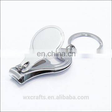 multi function custom logo nail scissors bottle opener keychain