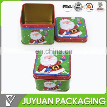 metal tin made christmas gift boxes for watch or small gift tin