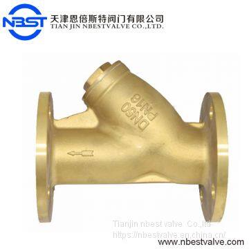 Y Type Strainer Filter 4inch Low Pressure Bronze Flange Cast Iron Manual