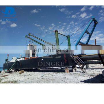 DINGKE Professional china 18 inch hydraulic cutter suction dredger vessels