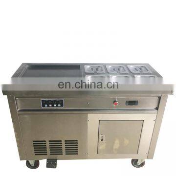 2017 Factory Supply CE Approved Single Flat Pan Fried Ice Cream Roll Machine, Thailand Stir Fried Ice Cream