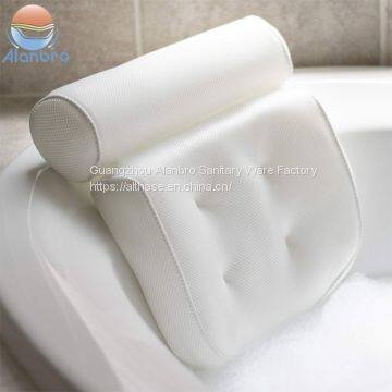 Eco Friendly Air Mesh Spa Bath Tub Pillow Waterproof Cushion With Suction Cups photo-2