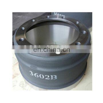 MANUFACTURER supply brake drum 3602B used semi truck brake parts