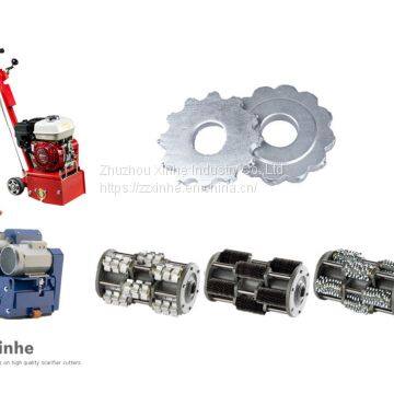 Concrete Scarifier Parts & Accessories, Scarifiers & Planers Parts, 5/6 Teeth Concrete Milling Cutters Miller , Tungsten Carbide Scarifier Blades Fails photo-3