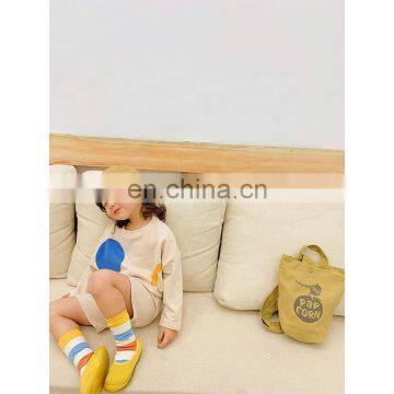 6794/2 Piece Color Blocking Casual Print Sets for Little Girls Babys Clothes Sets Gift Toddlers Girl