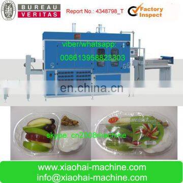 Plastic Cake Food Fruit Container Forming Machine HAS Video PET Disposable Thermoforming Machine Fast Food Box CE,ISO9001 3500kg photo-4