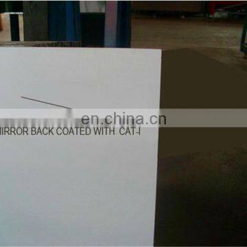 3mm 4mm 5mm 6mm Safety Mirror Glass With Vinyl Film Back CAT II