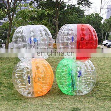 Promotion 0.8MM PVC/TPU Inflatable bumper bubble soccer ball for football sport games