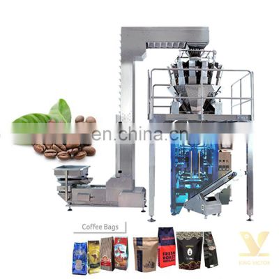 KV Vegetable And Fresh Fruit automatic packaging machine system With Large Hopper Multihead weigher