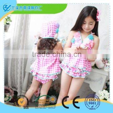 Top Design Lovely Pink Baby Girls Swimwear for Summer photo-3