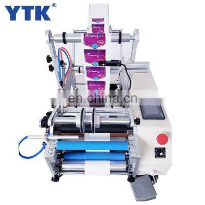 Low Price Small Desktop Clear Label Equipment Semi Automatic Labeling Machine For Round Bottle