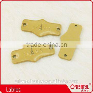 Enameled Metal Logo Black Lables for Pants photo-2