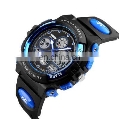 Factory price Skmei 1163 kids sport watch popular dual time zone kids analog digital watches fashion kid wristwatch