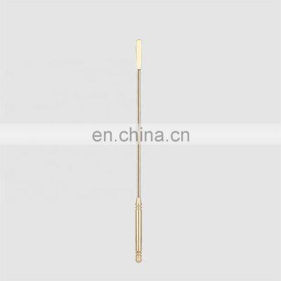 Factory Direct custom halloween yellow hotel bacardi stainless steel cocktail stirrer rod in gold swizzle wedding sticks