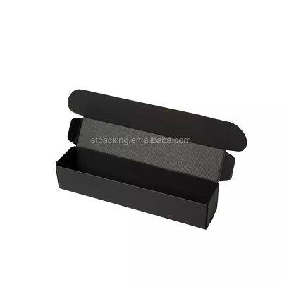 corrugated paper custom mailer packaging black boxes