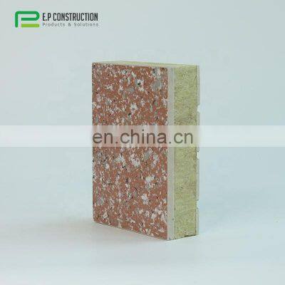 E.P New Building Material Waterproof Fireproof Fire Rated Roof Boards Insulation Decorative Rock Wool Sandwich Panels photo-4