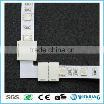 10 mm 2 Pin L Type PCB FPC Board Splitter LED Strip Connector for SMD 5050 LED Strip Mono Color photo-4