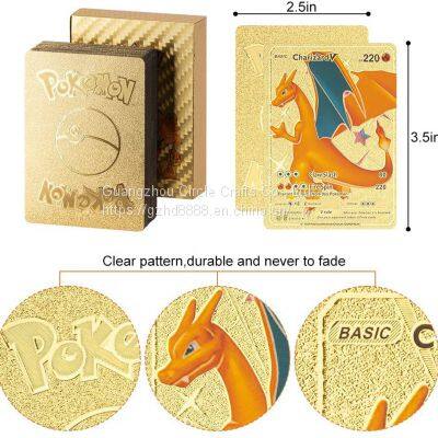 Pokémon Gold Foil Card Card Dream Gold Foil Card Anime Cartoon Small Elves Pokémon Hot Stamping Card photo-3
