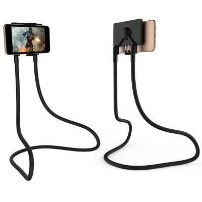 Flexible Advanced Aluminum Magnetic Lazy Neck Phone Holder Stand Long Arm Mobile Smartphone Bracket for Bed Customized LOGO Available