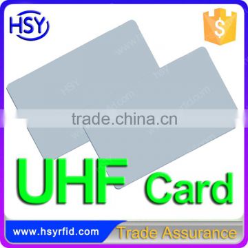 Long range uhf pvc cards contactless smart card uhf rfid card