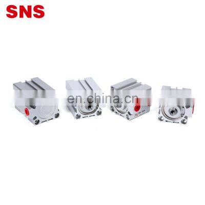 SNS SDA Series aluminum alloy double/single acting thin type pneumatic standard compact air cylinder