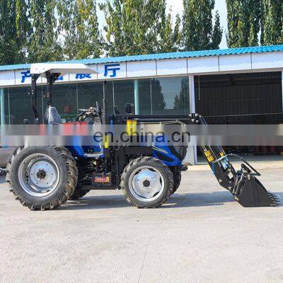 Farm Front Loader 90hp 4WD Four-wheel Agricultural Multifunctional Big Farm Cab Cabin Tractor for Sale photo-5