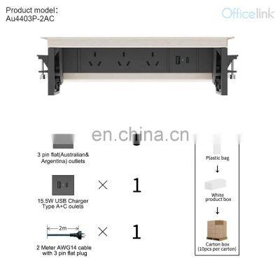 Flip up Socket With USB Quick Charger for Australia and Argentina photo-3