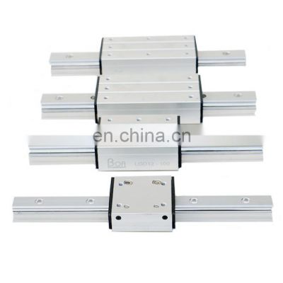 LGD6  LGD8 LGD12 Aluminum Alloy External Double Axis Dual Shafts Linear rail for CNC mathine