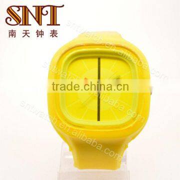 SNT-SI006A big silicone watch fashion big case silicone wristband watch