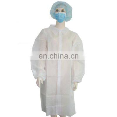 Hot Selling Adult Size Yellow/Blue Color Disposable Lab Coat photo-4