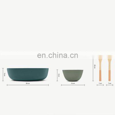 Hot Selling Set Natural Bamboo Wooden Bowl Eco Friendly Handmade Serving Heathy Bowls Wholesale in BUlk photo-2