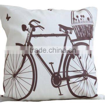 bicyle printed cushion