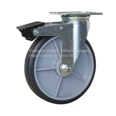 6'' Rubber Plastic Core Trolley Wheels (300kg)