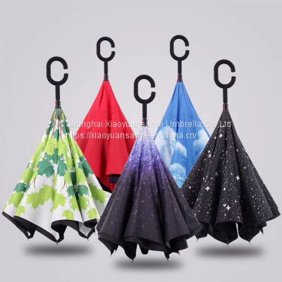 Inverted umbrella  Car umbrella sunshade standable All kinds of umbrellas customized 13 years of production experience