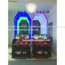 Guangdong Zhongshan Tai Le Play Children's Indoor and Outdoor Recreation Equipment Coin-operated Playground Basketball Machine Basketball Stars Colorful Cool Shooting photo-4