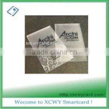 HOTselling plastic TRANSPARENT card