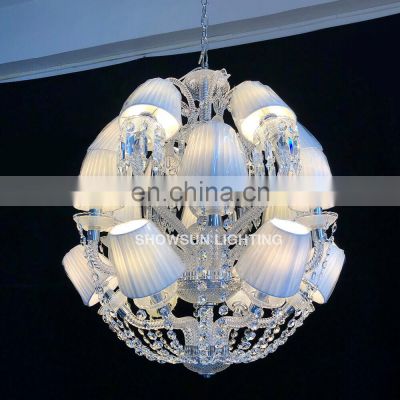 luxury living room kitchen ball clear k9 crystal chandelier