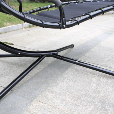 Modern Style Outdoor Metal Hanging Canopy Bed Swing Chair High Quality Sun Lounger Garden Hotels Home Living Bedroom Courtyard Use photo-5